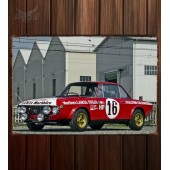 Металлическая табличка Lancia Fulvia Coupe 1600 HF Rallye (818)